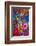 Brightly Colored Embroidered Textile-Julie Eggers-Framed Photographic Print