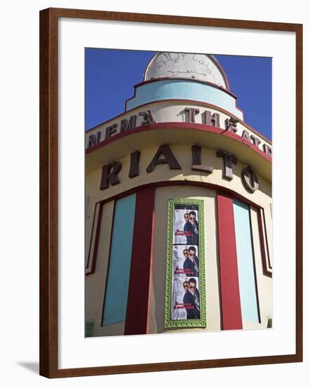 Brightly Coloured Art Deco Cinema-Theatre Rialto on Rue Mohammed Qorri-Julian Love-Framed Photographic Print