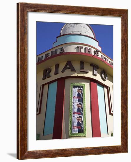 Brightly Coloured Art Deco Cinema-Theatre Rialto on Rue Mohammed Qorri-Julian Love-Framed Photographic Print