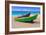 Brightly Painetd Boats, Puerto Rico-George Oze-Framed Photographic Print