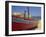 Brightly Painted Fishing Boat, Collioure, Cote Vermeille, Languedoc Roussillon, France, Europe-Michael Busselle-Framed Photographic Print