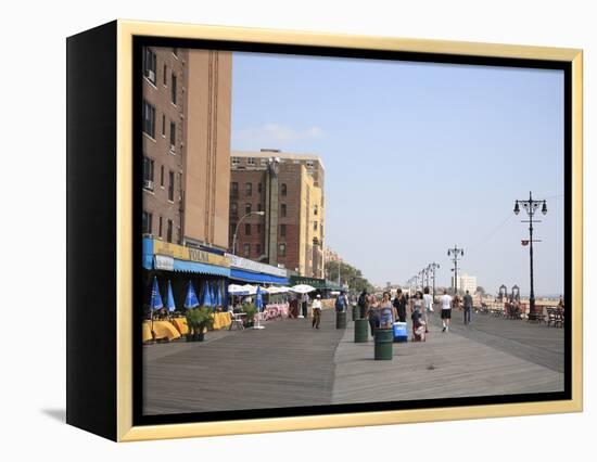 Brighton Beach Boardwalk, Little Russia, Brooklyn, New York City-Wendy Connett-Framed Premier Image Canvas