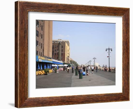 Brighton Beach Boardwalk, Little Russia, Brooklyn, New York City-Wendy Connett-Framed Photographic Print