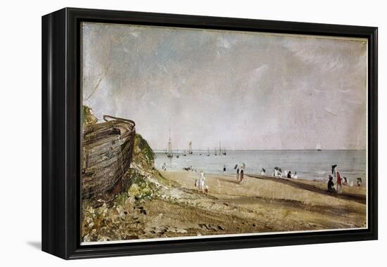 Brighton Beach (Oil on Canvas, 1824)-John Constable-Framed Premier Image Canvas