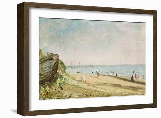 Brighton Beach (Oil on Paper)-John Constable-Framed Giclee Print