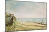 Brighton Beach (Oil on Paper)-John Constable-Mounted Giclee Print