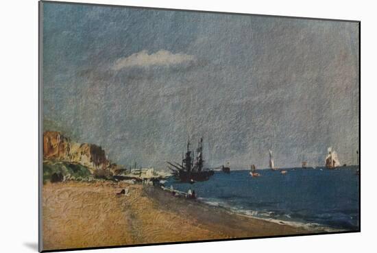 'Brighton Beach, with Colliers', 1824-John Constable-Mounted Giclee Print