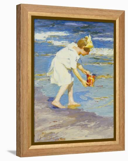 Brighton Beach-Edward Henry Potthast-Framed Premier Image Canvas