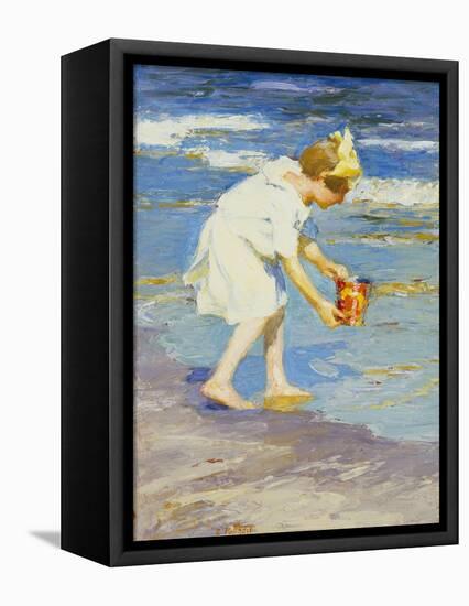 Brighton Beach-Edward Henry Potthast-Framed Premier Image Canvas