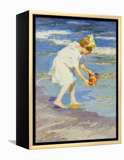 Brighton Beach-Edward Henry Potthast-Framed Premier Image Canvas