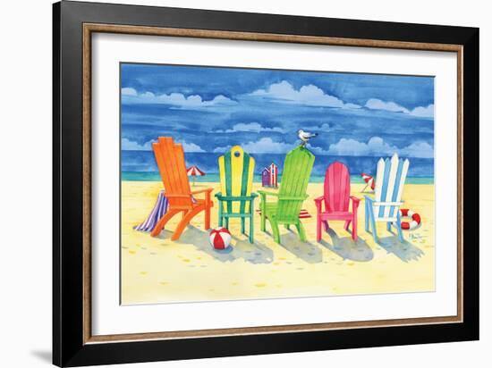 Brighton Chairs-Paul Brent-Framed Premium Giclee Print