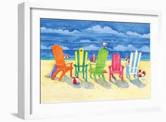 Brighton Chairs-Paul Brent-Framed Premium Giclee Print