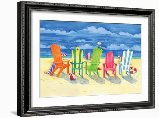 Brighton Chairs-Paul Brent-Framed Premium Giclee Print