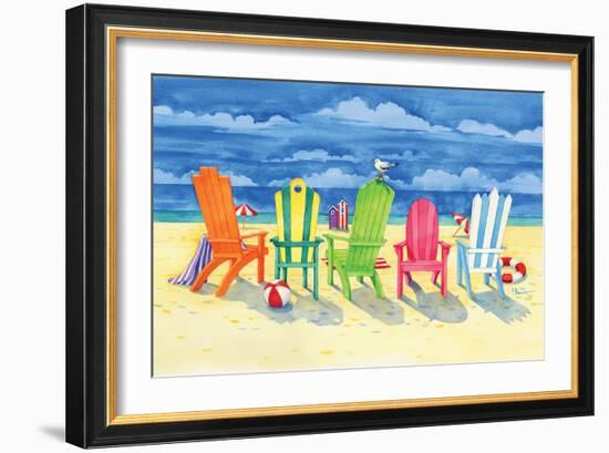 Brighton Chairs-Paul Brent-Framed Premium Giclee Print