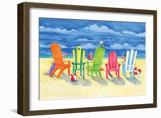 Brighton Chairs-Paul Brent-Framed Art Print