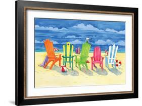 Brighton Chairs-Paul Brent-Framed Art Print