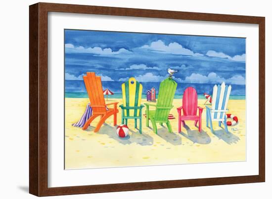 Brighton Chairs-Paul Brent-Framed Art Print