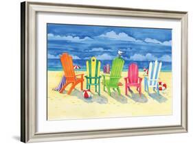Brighton Chairs-Paul Brent-Framed Art Print