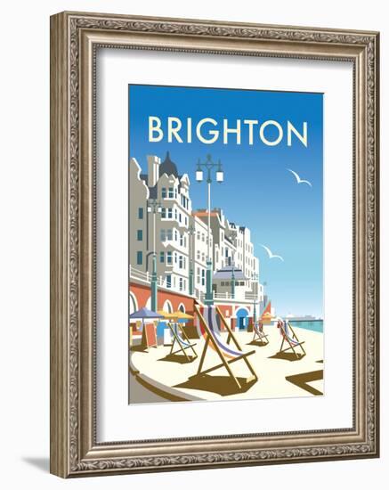 Brighton - Dave Thompson Contemporary Travel Print-Dave Thompson-Framed Art Print