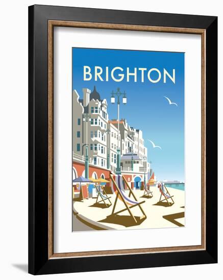 Brighton - Dave Thompson Contemporary Travel Print-Dave Thompson-Framed Art Print