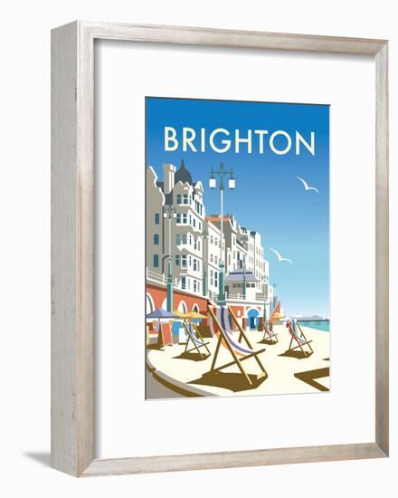 Brighton - Dave Thompson Contemporary Travel Print-Dave Thompson-Framed Art Print