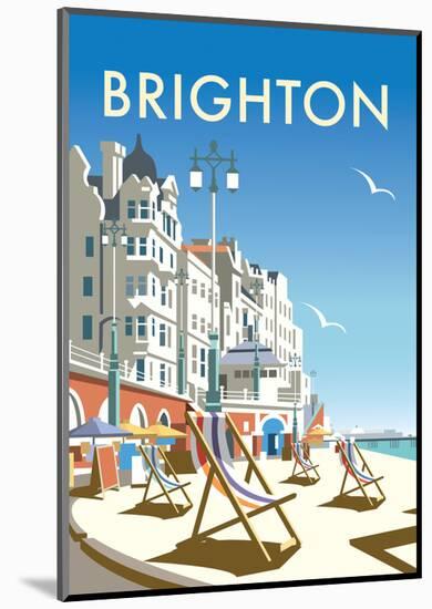 Brighton - Dave Thompson Contemporary Travel Print-Dave Thompson-Mounted Art Print