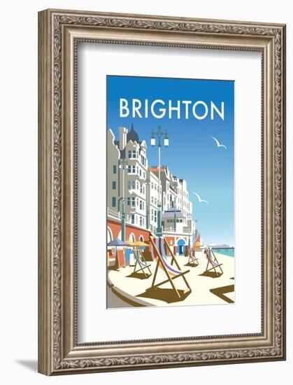 Brighton - Dave Thompson Contemporary Travel Print-Dave Thompson-Framed Giclee Print