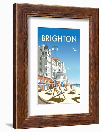 Brighton - Dave Thompson Contemporary Travel Print-Dave Thompson-Framed Giclee Print