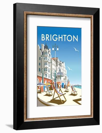 Brighton - Dave Thompson Contemporary Travel Print-Dave Thompson-Framed Giclee Print