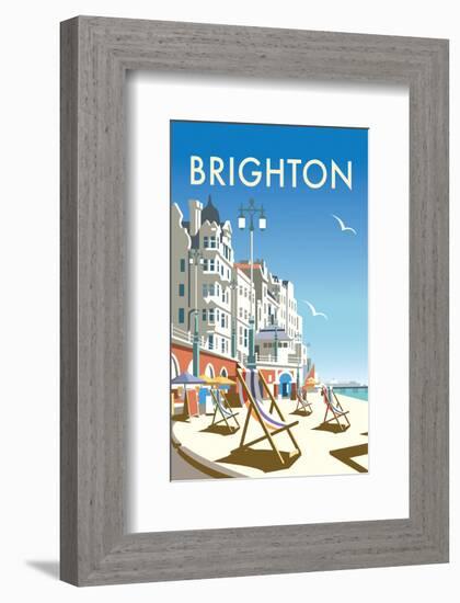 Brighton - Dave Thompson Contemporary Travel Print-Dave Thompson-Framed Giclee Print