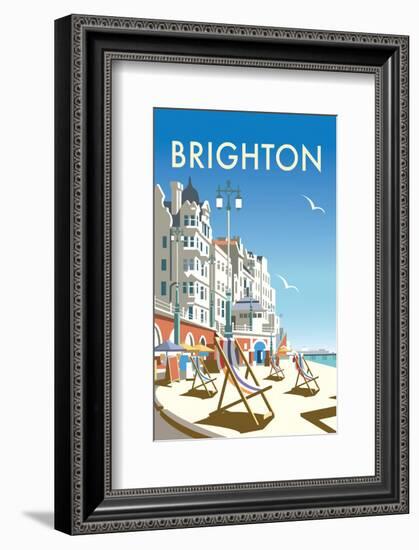 Brighton - Dave Thompson Contemporary Travel Print-Dave Thompson-Framed Giclee Print