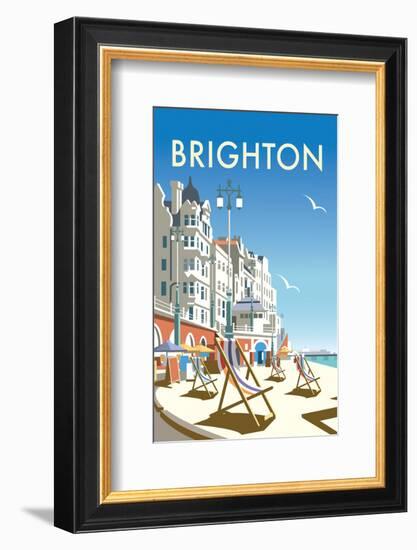 Brighton - Dave Thompson Contemporary Travel Print-Dave Thompson-Framed Giclee Print