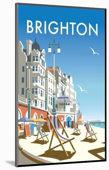 Brighton - Dave Thompson Contemporary Travel Print-Dave Thompson-Mounted Giclee Print