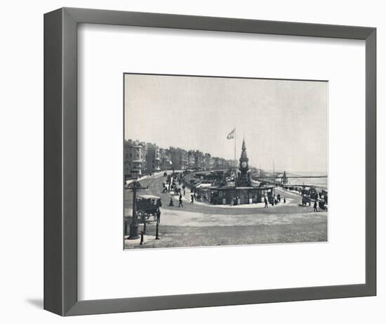 'Brighton - Entrance to the Aquarium, Showing the Chain Pier', 1895-Unknown-Framed Photographic Print