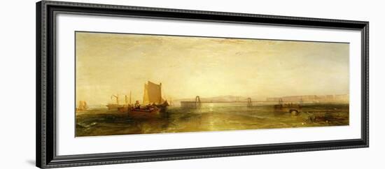 Brighton from the Sea, circa 1829-JMW Turner-Framed Giclee Print