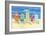 Brighton Huts-Paul Brent-Framed Premium Giclee Print