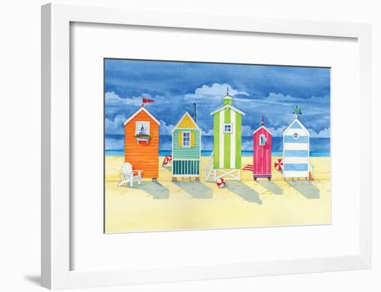 Brighton Huts-Paul Brent-Framed Art Print