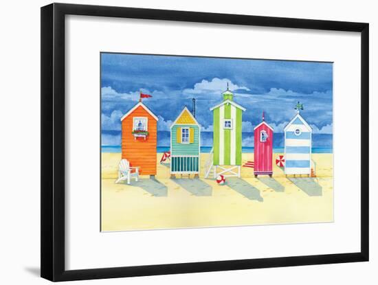 Brighton Huts-Paul Brent-Framed Art Print