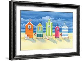 Brighton Huts-Paul Brent-Framed Art Print