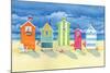 Brighton Huts-Paul Brent-Mounted Premium Giclee Print