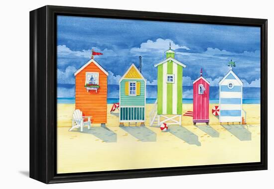 Brighton Huts-Paul Brent-Framed Stretched Canvas