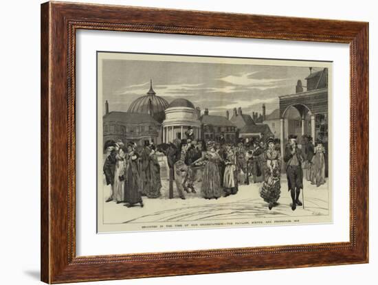 Brighton in the Time of Our Grandfathers, the Pavilion, Steyne, and Promenade, 1805-Edwin Austin Abbey-Framed Giclee Print