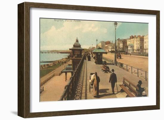 Brighton Marine Parade, England-null-Framed Art Print