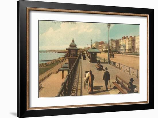 Brighton Marine Parade, England-null-Framed Art Print