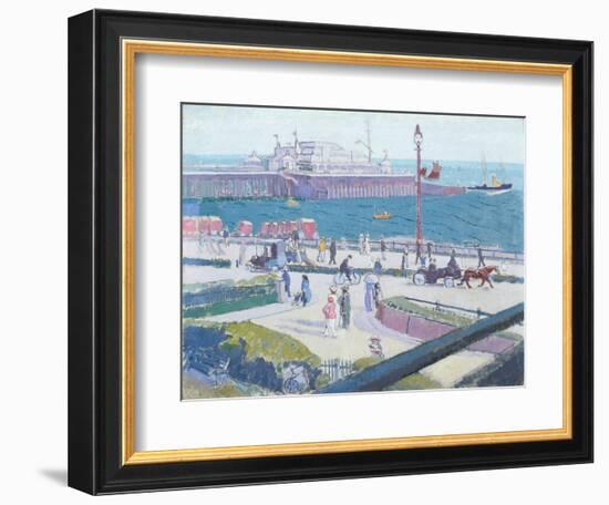 Brighton Pier, 1913-Spencer Frederick Gore-Framed Giclee Print