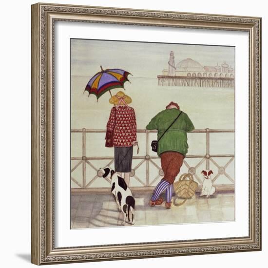 Brighton Pier, 1986-Gillian Lawson-Framed Giclee Print