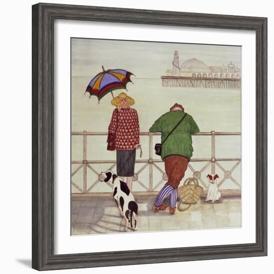 Brighton Pier, 1986-Gillian Lawson-Framed Giclee Print