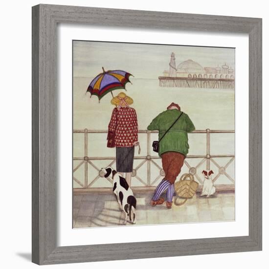 Brighton Pier, 1986-Gillian Lawson-Framed Giclee Print