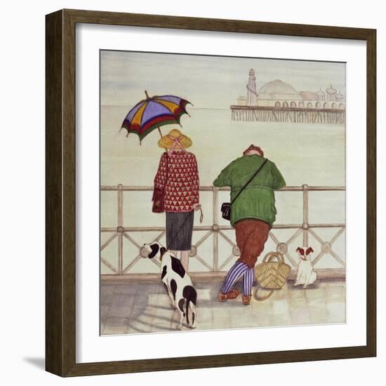 Brighton Pier, 1986-Gillian Lawson-Framed Giclee Print