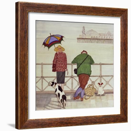 Brighton Pier, 1986-Gillian Lawson-Framed Giclee Print